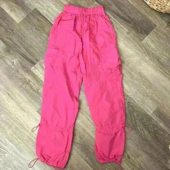 Rue21 Pants - rue21 hot pink cargo drawstring pants